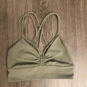 Ivory Green Lululemon Sports Bra